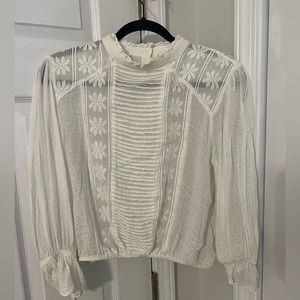 Free People Lace Blouse